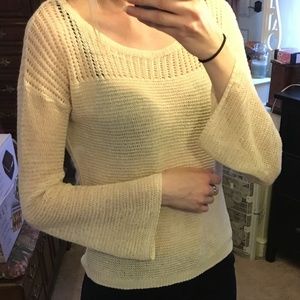 Bell Sleeve Knit lightweight Sweater EUC